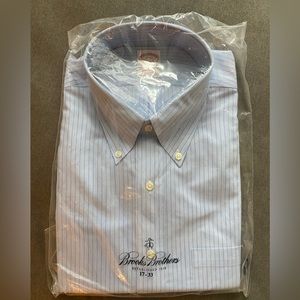 NWT Brooks Brothers Madison Relaxed-Fit Dress Shirt